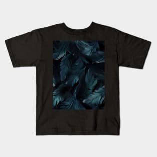 Whispers of Blue Feathers Kids T-Shirt